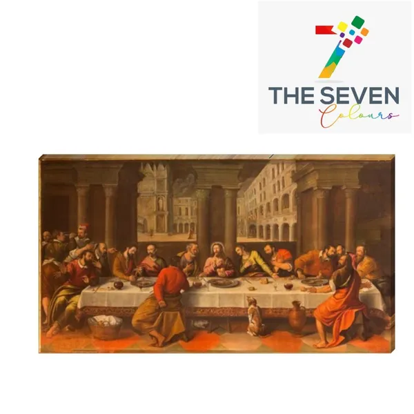 Multicolour_Beautiful_Canvas_Last_Supper_Of_Jesus_Painting_For_Living_Room_Wall_Decoration_Big_Size_Large_Ancient_Art_Frame_Paintings_For_Home_Decor_(With_Frame)_(60_By_30_Inches)