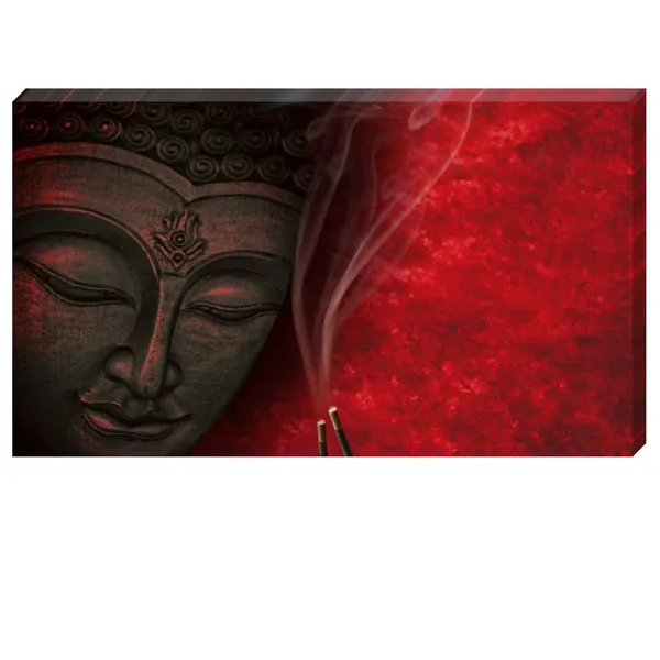 Multicolour_Beautiful_Wall_Art_Buddha_Abstract_Canvas_Painting_For_Living_Room_(With_Wooden_Frame)_(60_By_30_Inches)