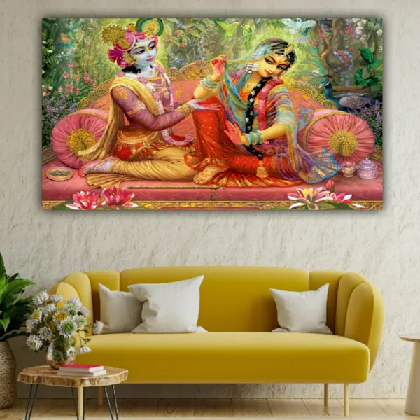 Multicolour_Beautiful_Madhubani_Radha_Krishna_Painting_With_Frame_For_Living_Room_Wall_Decor_Big_Size_Large_Photo_Home_Decoration_|_Bedroom_|_Office_Walls_(60_By_30_Inches)