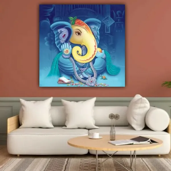 Multicolour_Beautiful_Ganesha_Painting_Photo_Frame_Canvas_Abstract_Modern_Wall_Art_Decor_Ganesh_Ji_Painting_For_Living_Room_|_Bedroom_|_Office_Walls_(With_Frame)_(24_By_24_Inches)