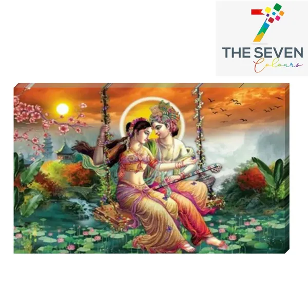 Multicolour_Beautiful_Madhubani_Radha_Krishna_Painting_With_Frame_For_Living_Room_Wall_Decor_Big_Size_Large_Photo_Home_Decoration_|_Bedroom_|_Office_Walls_(48_By_24_Inches)