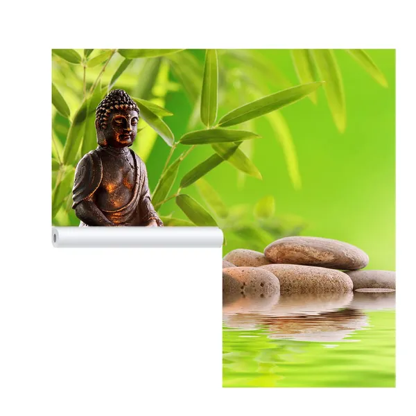 Multicolour_Self_Adhesive_Wallpapers_Meditating_Blessing_Buddha_Vinyl_Stickers_Decals_For_Wall_Decors_|_Home_Decoration_|_Bedroom_|_Office_Walls_(120X144_Inches)
