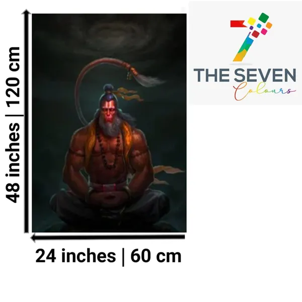 Multicolour_Lord_Hanuman_Canvas_Painting_Frame_Wall_Decor,_Lord_Hanuman_Ji_Wall_Decor_|_Big_Large_Size_Wall_Painting_Frame_|_Canvas_Painting_(Ready_To_Hang)_(24_By_48_Inches)