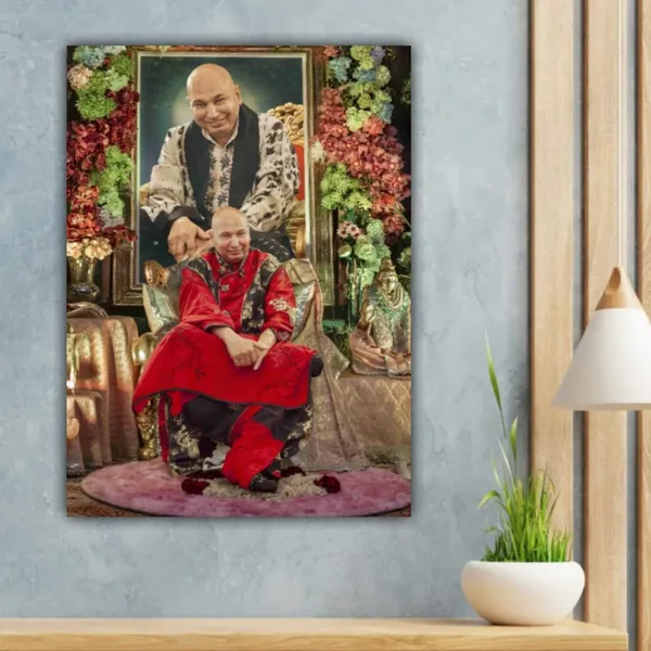 Multicolour_Guruji_Swaroop_Photo_Frame_For_Wall_Decor_|_Guruji_Photo_With_Frame_|_Guruji_Swaroop_Wall_Frame_(With_Frame)_(Ready_To_Install)(24_By_36_Inches)