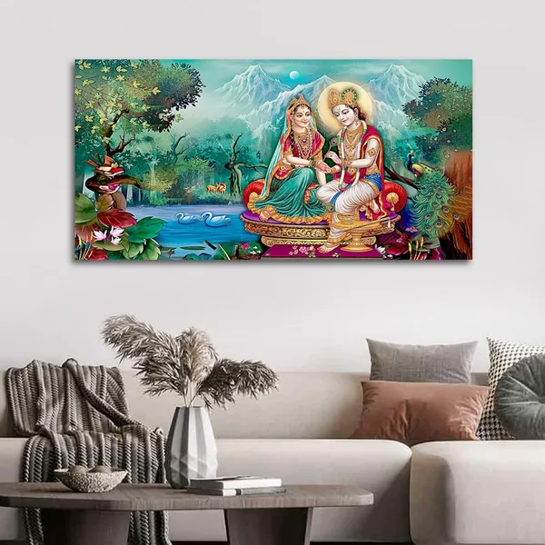 Multicolour_Radha_Krishna_Canvas_Painting_Wall_Frame_Wall_Decor,_Big_Large_Size_Canvas_Painting_With_Frame_|_Canvas_Painting_|_Radha_Krishna_Wall_Frame_(Ready_To_Hang)_(48_By_24_Inches)