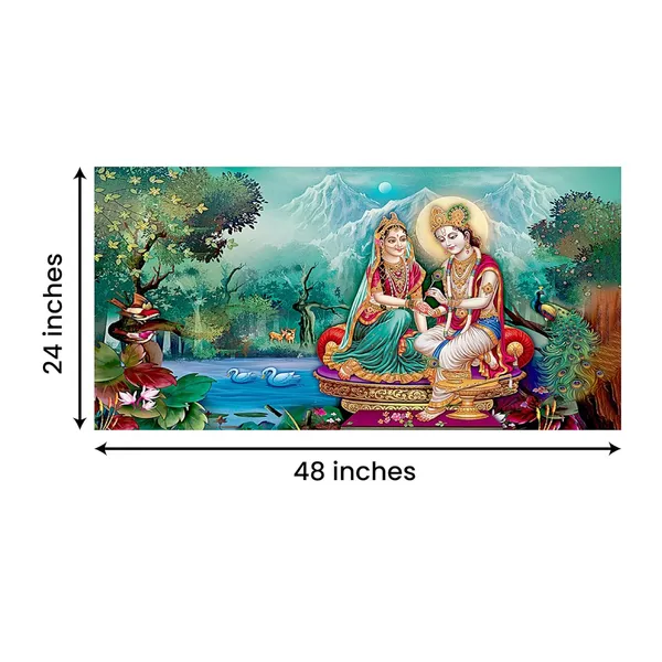 Multicolour_Radha_Krishna_Canvas_Painting_Wall_Frame_Wall_Decor,_Big_Large_Size_Canvas_Painting_With_Frame_|_Canvas_Painting_|_Radha_Krishna_Wall_Frame_(Ready_To_Hang)_(48_By_24_Inches)