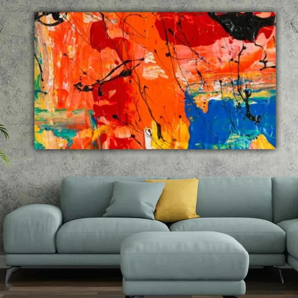 Multicolour_Abstract_Canvas_Painting_Frame_Wall_Decor_For_Living_Room_|_Big_Large_Size_Wall_Painting_Frame_|_Canvas_Painting,Abstract_Modern_Wall_Art_(Ready_To_Hang)_(60_By_30_Inches)