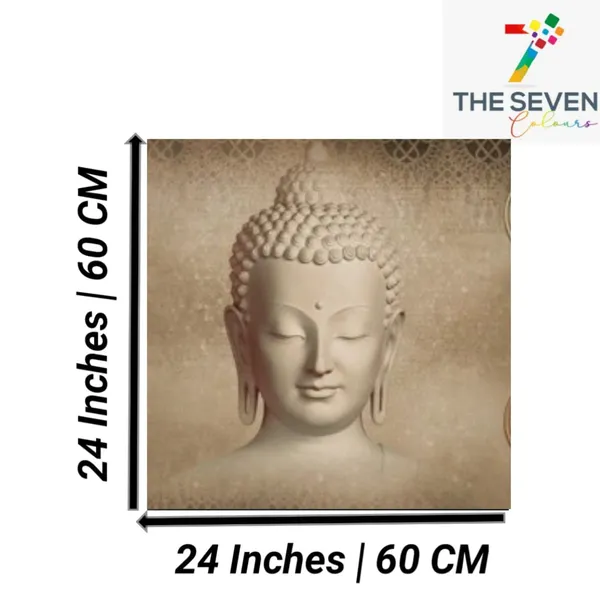Multicolour_Beautiful_Meditating_Buddha_Painting_Canvas_Abstract_Modern_Wall_Art_Decor_Paintings_For_Living_Room_(With_Frame)_(24_By_24_Inches)