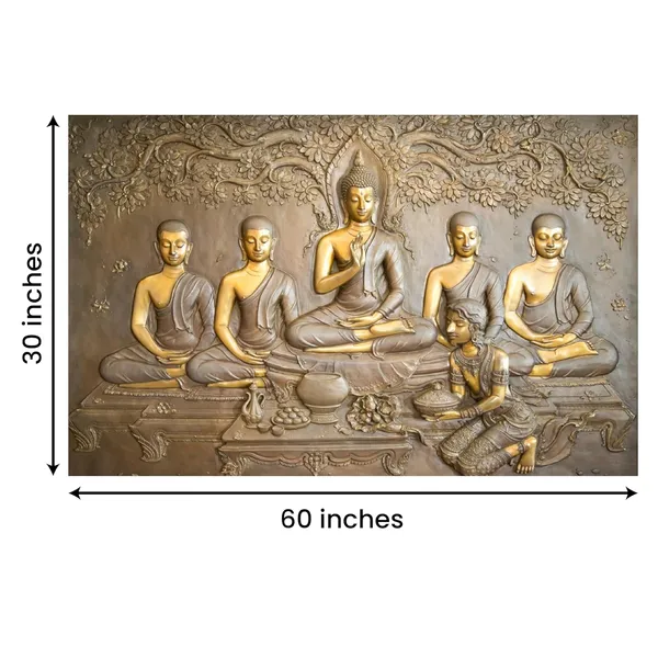 Multicolour_3D_Lord_Buddha_Painting_Canvas_Wall_Frame_Wall_Decor,_Big_Large_Size_Canvas_Painting_With_Frame_|_3D_Impressions_Lord_Buddha_Painting_(Ready_To_Hang)_(60_By_30_Inches)