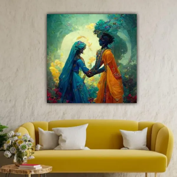 Multicolour_Sita_Ram_Painting_Canvas_Frame_Wall_Decor_|_Lord_Ram_Painting_With_Sita_Mata_In_Vanvas_|_Canvas_Painting_|_Lord_Ram_Wall_Decor_(Ready_To_Hang)_(24_By_24_Inches)