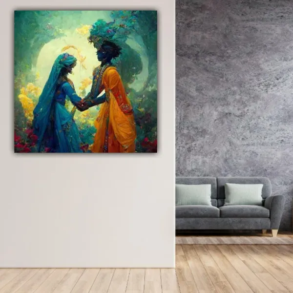 Multicolour_Sita_Ram_Painting_Canvas_Frame_Wall_Decor_|_Lord_Ram_Painting_With_Sita_Mata_In_Vanvas_|_Canvas_Painting_|_Lord_Ram_Wall_Decor_(Ready_To_Hang)_(24_By_24_Inches)