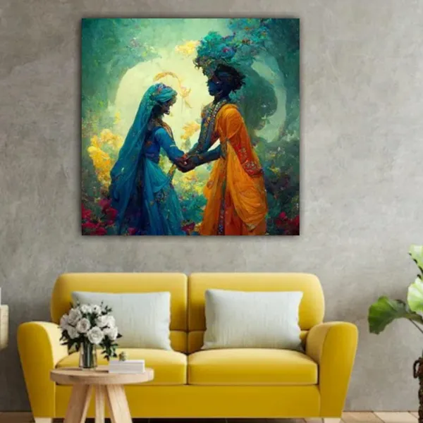 Multicolour_Sita_Ram_Painting_Canvas_Frame_Wall_Decor_|_Lord_Ram_Painting_With_Sita_Mata_In_Vanvas_|_Canvas_Painting_|_Lord_Ram_Wall_Decor_(Ready_To_Hang)_(24_By_24_Inches)