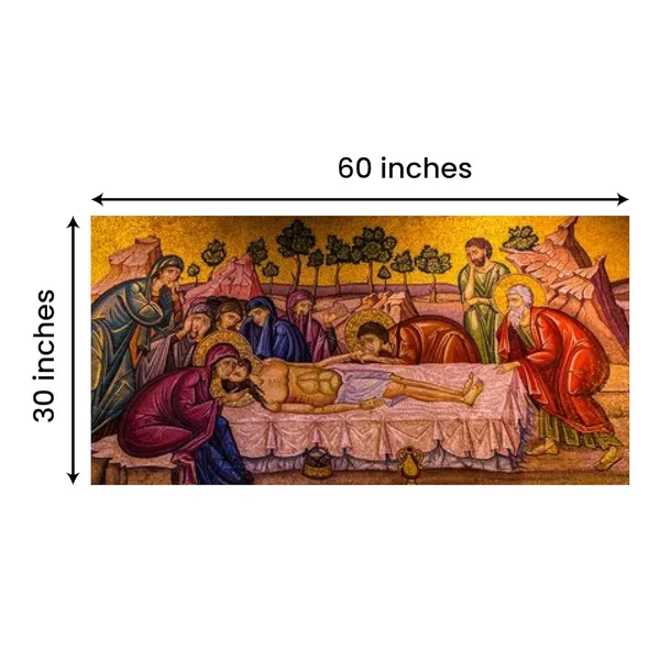 Multicolour_Ancient_Jesus_Christ_Painting_Canvas_Wall_Frame_Wall_Decors,_Big_Size_Canvas_Painting_With_Frame_|_Canvas_Painting_|_Jesus_Christ_(Ready_To_Install)_(60_By_30_Inches)