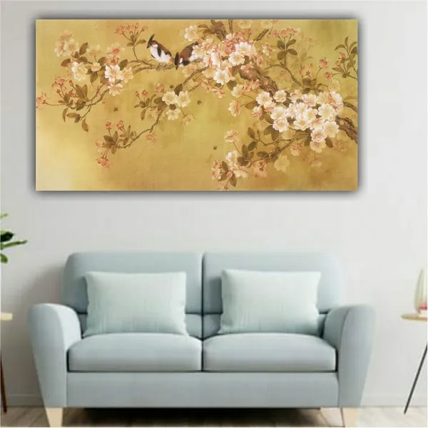 Multicolour_Beautiful_Abstract_Design_Floral_Tree_Canvas_Paintings_For_Living_Room_(With_Frame)_(_36_By_24_Inches,Multicolor)