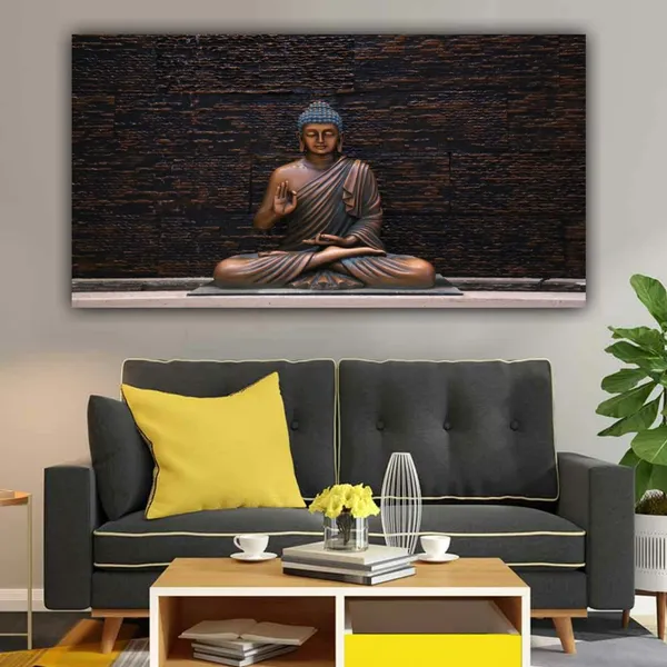 Multicolour_Beautiful_Buddha_Paintings_Abstract_Canvas_Wall_Art_Frame_For_Wall_Decoration_(With_Wooden_Framing)_(48_By_24_Inches)