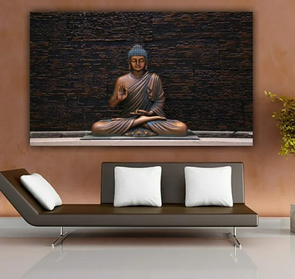 Multicolour_Beautiful_Buddha_Paintings_Abstract_Canvas_Wall_Art_Frame_For_Wall_Decoration_(With_Wooden_Framing)_(48_By_24_Inches)