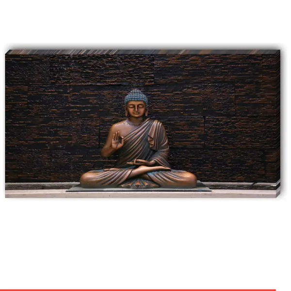 Multicolour_Beautiful_Buddha_Paintings_Abstract_Canvas_Wall_Art_Frame_For_Wall_Decoration_(With_Wooden_Framing)_(48_By_24_Inches)