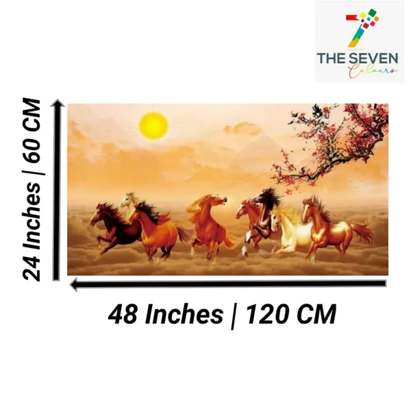 Multicolour_Running_7Horses_Vastu_Painting_For_Living_Room_Drawing_Room_Wall_Decoration_|_Bedroom_|_Office_|_Gifts_|_Canvas_Paintings_(48X24_Inches)