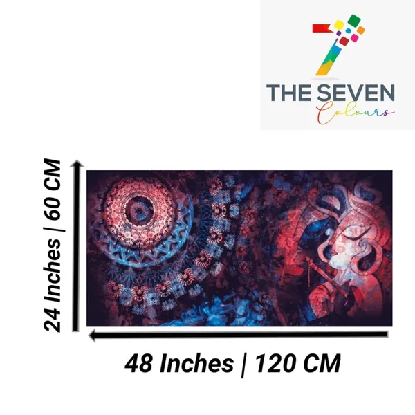 Multicolour_Beautiful_Canvas_Krishna_Painting_For_Living_Room_Wall_Decoration_Big_Large_Size_Ancient_Vedic_Photo_Frame_Paintings_For_Home_Decor_|_Bedroom_(48_By_24_Inches)_(With_Frame)