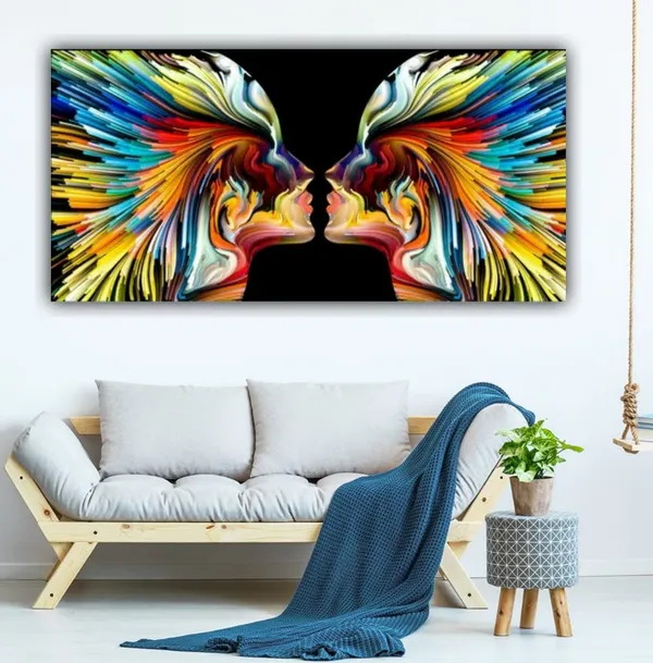 Multicolour_Canvas_Paintings_For_Living_Room_Colours_Of_Imagination_Abstract_Wall_Modern_Art_Painting_For_Bedroom_(With_Frame)_(60_By_30_Inches)