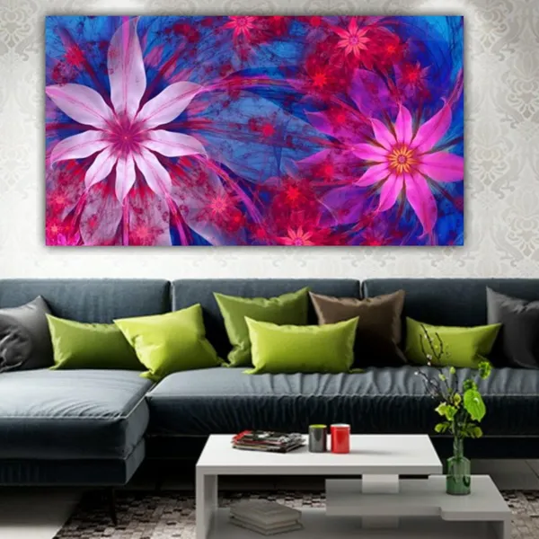 Multicolour_Floral_Canvas_Painting_Wall_Frame,_Big_Size_Wall_Painting_Frame_Wall_Decor_|_Canvas_Painting_|_Abstract_Flower_Painting_Modern_Wall_Art_(Ready_To_Hang)_(48_By_24_Inches)