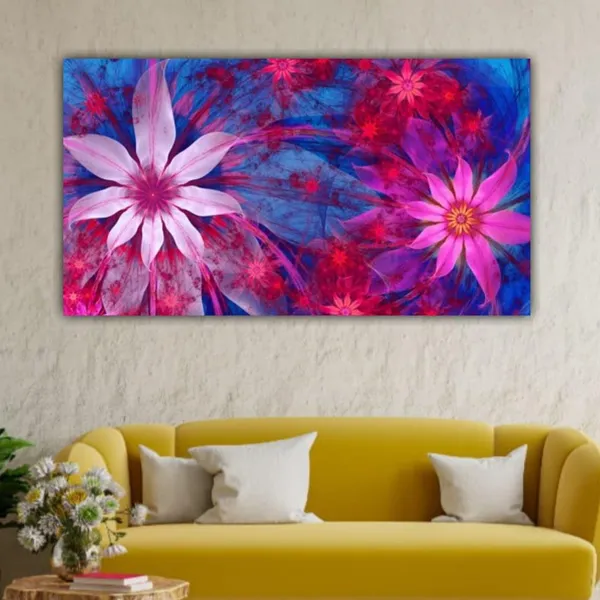 Multicolour_Floral_Canvas_Painting_Wall_Frame,_Big_Size_Wall_Painting_Frame_Wall_Decor_|_Canvas_Painting_|_Abstract_Flower_Painting_Modern_Wall_Art_(Ready_To_Hang)_(48_By_24_Inches)