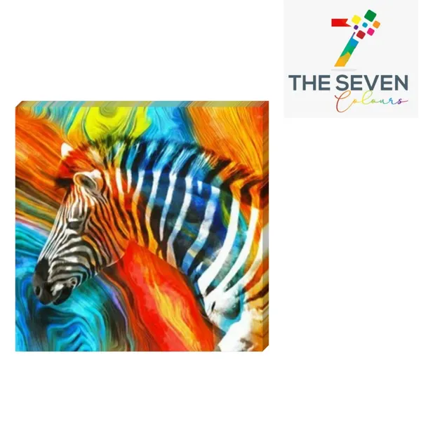Multicolour_Beautiful_Multicolour_Zebra_Modern_Wall_Art_Decor_Painting_Frame_For_Living_Room_|_Bedroom_|_Office_Walls_(With_Frame)_(24_By_24_Inches)