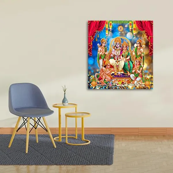 Multicolour_Beautiful_Ram_Darbar_Lord_Shri_Ram_Sita_Parivar_Canvas_Painting_Wall_Frame_Wall_Decor_For_Living_Room,_Modern_Art_Painting_(Ready_To_Hang)_(24_By_24_Inches)