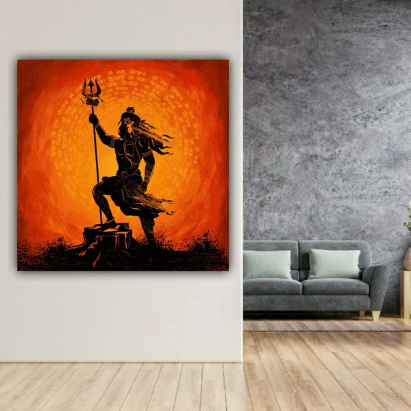 Multicolour_Beautiful_Adiyogi_Shiva_Painting_For_Wall_Decoration_Canvas_Modern_Wall_Art_Decor_Paintings_For_Living_Room_|_Hall_|_Temple_|_Home_Decoration_(With_Frame)_(24_By_24_Inches)