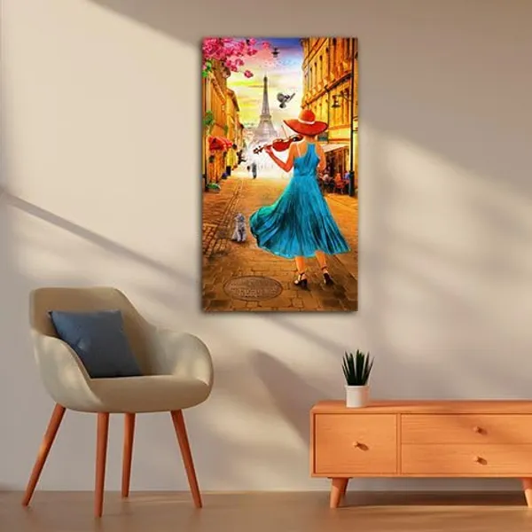 Multicolour_Beautiful_Landscape_Girl_Playing_The_Violin_Canvas_Painting_Wall_Frame_Wall_Decor_For_Living_Room_|_Modern_Art_Canvas_Painting_(Ready_To_Hang)_(30_By_60_Inches)