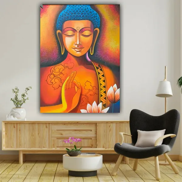 Multicolour_Blessing_Lord_Buddha_Painting_Frame_For_Wall_Decors_|_Living_Room_|_Drawing_Room_|_Office_|_Gifts_(18_By_24_Inches)