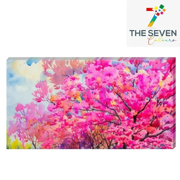 Multicolour_Beautiful_Pink_Flower_Tree_Canvas_Landscape_Paintings_Abstract_Modern_Wall_Art_Decor_Painting_Frame_For_Living_Room_(With_Frame)_(48_By_24_Inches_|_120_By_60_Cm)