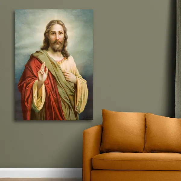 Multicolour_Beautiful_Jesus_Christ_Painting_Canvas_Wall_Frame_Wall_Decor,_Big_Large_Size_Canvas_Painting_With_Frame_|_Canvas_Painting_|_Jesus_Painting_(Ready_To_Hang)_(24_By_48_Inches)