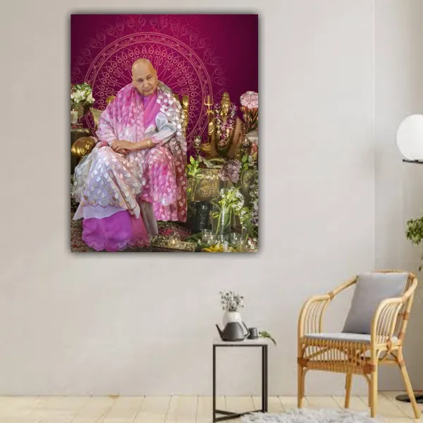 Multicolour_Guruji_Photo_With_Frame_Guruji_Swaroop_Photo_Frame_For_Living_Room_|_Gift_|_Home_Decor_(18X24_Inches)