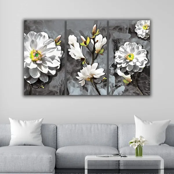 Multicolour_Beautiful_White_Flower_Paintings_Abstract_Modern_Wall_Floral_Art_Decor_Set_Of_3_Multiple_Frame_Big_Large_Size_Painting_For_Living_Room(18_By_24_Inches_Each)