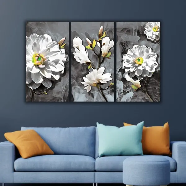 Multicolour_Beautiful_White_Flower_Paintings_Abstract_Modern_Wall_Floral_Art_Decor_Set_Of_3_Multiple_Frame_Big_Large_Size_Painting_For_Living_Room(18_By_24_Inches_Each)
