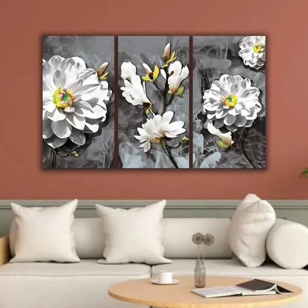 Multicolour_Beautiful_White_Flower_Paintings_Abstract_Modern_Wall_Floral_Art_Decor_Set_Of_3_Multiple_Frame_Big_Large_Size_Painting_For_Living_Room(18_By_24_Inches_Each)