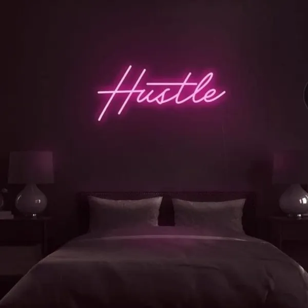 Multicolour_Led_Neon_Light_Sign_Wall_Decor_Hustle_Text_Neon_Light_|_Wall_Decor_For_Living_Room_|_Customized_Led_Neon_Light_Sign_|_Custom_Led_Neon_Sign|_Home_Decor_Gifts_(24_By_12_Inches)