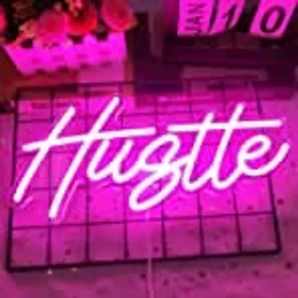 Multicolour_Led_Neon_Light_Sign_Wall_Decor_Hustle_Text_Neon_Light_|_Wall_Decor_For_Living_Room_|_Customized_Led_Neon_Light_Sign_|_Custom_Led_Neon_Sign|_Home_Decor_Gifts_(24_By_12_Inches)