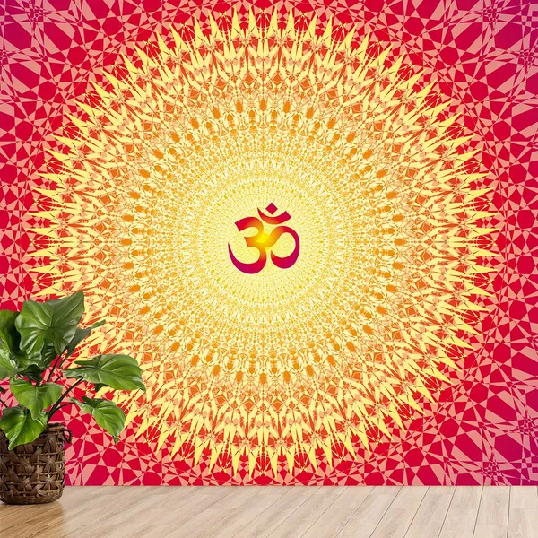 Multicolour_Self_Adhesive_Wallpapers_Om_Vinyl_Decals_For_Wall_Decors_|_Home_Decoration_|_Temple_|_Office_Walls_(120X120Inches)