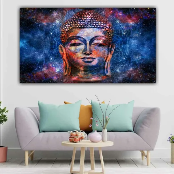 Multicolour_Abstract_Calm_Meditating_Buddha_Canvas_Paintings_For_Living_Room_Big_Size_Painting_Frame_(With_Wooden_Frame)_(36_By_24_Inches)