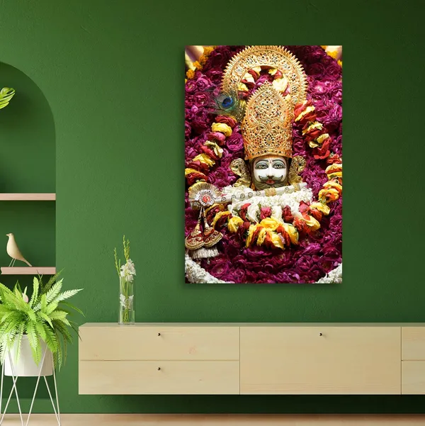 Multicolour_Khatu_Shyam_Ji_Photo_Frame_For_Wall_Decoration_Living_Room_|_Khatu_Shyam_Ji_Temple_Photo_Frame_||_Khatu_Shyam_Ji(24_By_12_Inches)