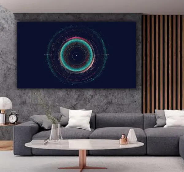 Multicolour_Canvas_Paintings_For_Living_Room_Beautiful_Infinity_Binary_Circuit_Abstract_Design_Wall_Art_Painting_(With_Frame)_(36_By_24_Inches)