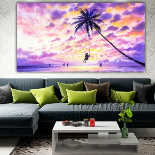 Multicolour_Landscape_Canvas_Painting_Frame_Wall_Decor_Beautiful_Sea_Landscape_Painting_|_Big_Large_Size_Wall_Painting_Frame_|_Canvas_Painting_(Ready_To_Hang)_(48_By_24_Inches)
