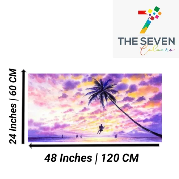 Multicolour_Landscape_Canvas_Painting_Frame_Wall_Decor_Beautiful_Sea_Landscape_Painting_|_Big_Large_Size_Wall_Painting_Frame_|_Canvas_Painting_(Ready_To_Hang)_(48_By_24_Inches)