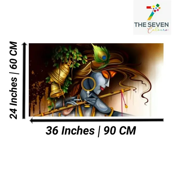 Multicolour_Beautiful_Canvas_Krishna_Paintings_Abstract_Modern_Wall_Art_Paintings_For_Living_Room_|_Bedroom_(With_Frame)_(36_By_24_Inches)