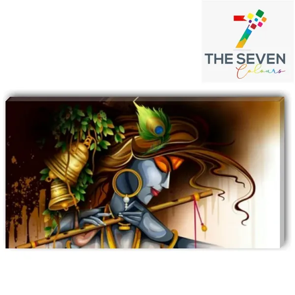 Multicolour_Beautiful_Canvas_Krishna_Paintings_Abstract_Modern_Wall_Art_Paintings_For_Living_Room_|_Bedroom_(With_Frame)_(36_By_24_Inches)