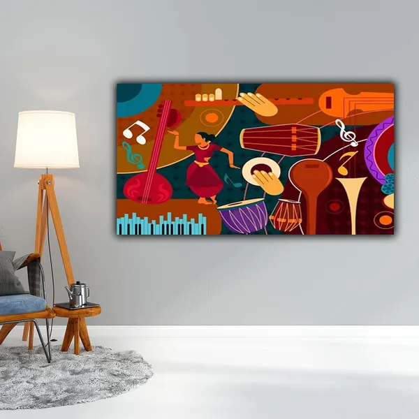 Multicolour_Beautiful_Canvas_Paintings_Musical_Collage_Abstract_Modern_Art_Frame_Large_Size_For_Living_Room_|_Bedroom_(With_Wooden_Frame)_(48_By_24_Inches)