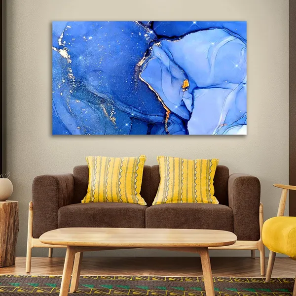 Multicolour_Abstract_Canvas_Painting_Wall_Decor_Colours_Of_Sky_|_Canvas_Painting_|_Large_Size_Painting_|_Modern_Wall_Art_(With_Frame)_(Ready_To_Hang)_(48_By_24_Inches)