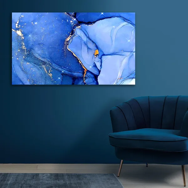 Multicolour_Abstract_Canvas_Painting_Wall_Decor_Colours_Of_Sky_|_Canvas_Painting_|_Large_Size_Painting_|_Modern_Wall_Art_(With_Frame)_(Ready_To_Hang)_(48_By_24_Inches)